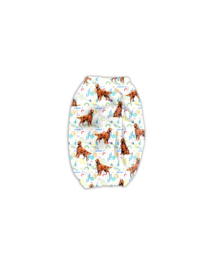 Niebieskie zygzaki 3 – snood dla psa | Setter Label