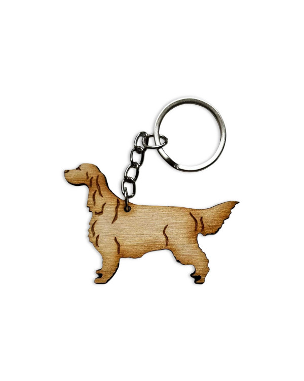 Gordon na wystawie – drewniany brelok | Setter Label