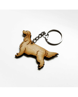 Gordon na wystawie – drewniany brelok | Setter Label